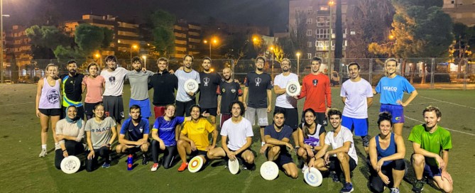 Entrenamiento de Ultimate Frisbee en Madrid