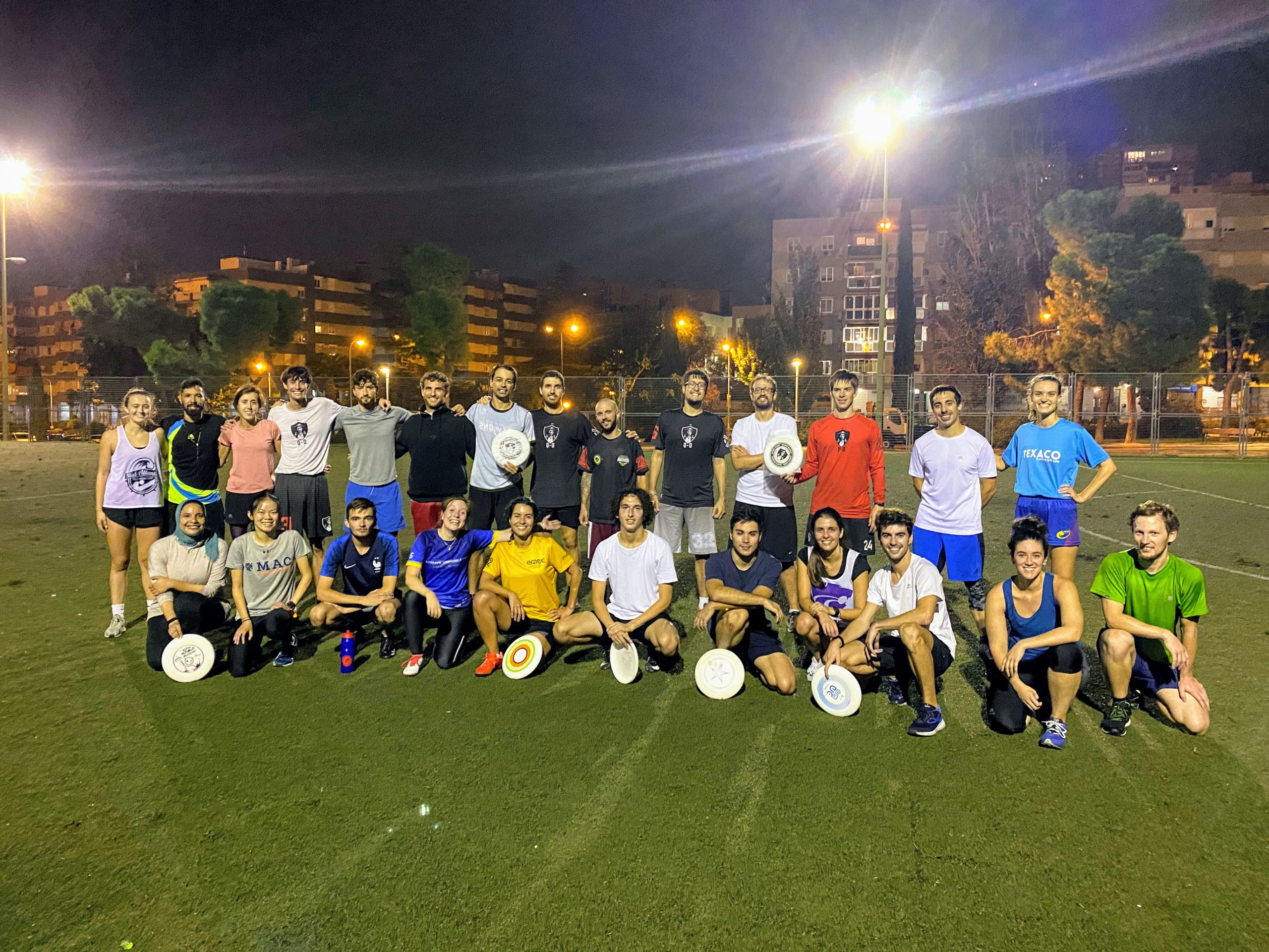 Entrenamiento de Ultimate Frisbee en Madrid